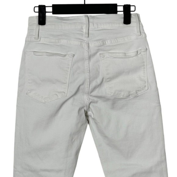 FRAME Le High Straight Jeans in Blanc Size 27 - Picture 14 of 16